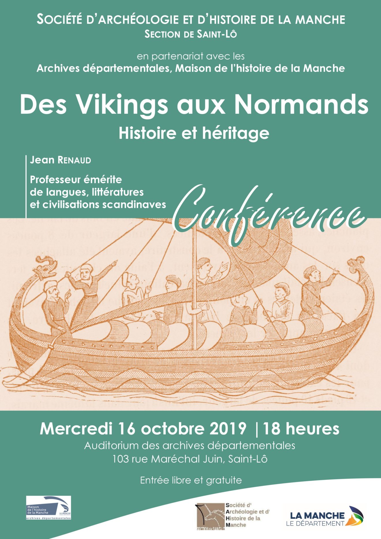 Conférence DES VIKINGS AUX NORMANDS